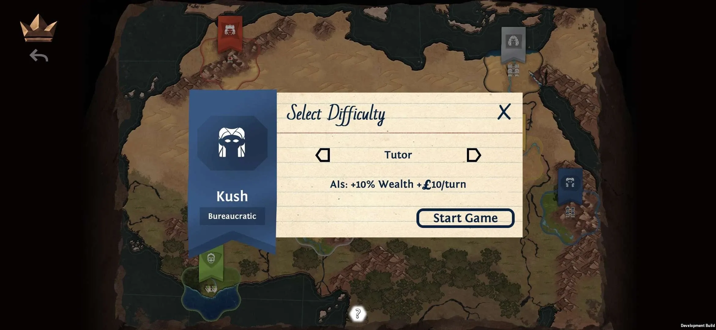 Screenshot 2 Ozymandias Menü oder Imperiumsansicht